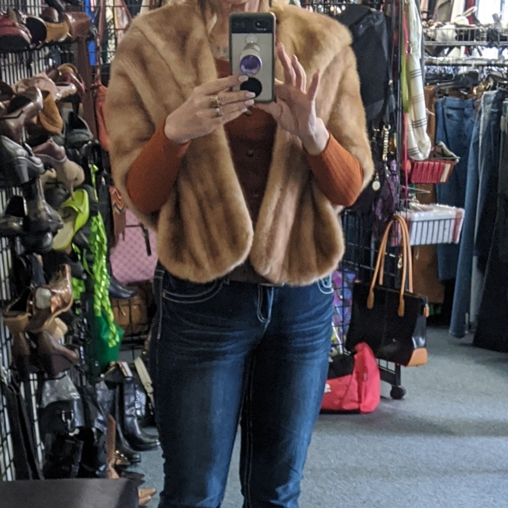 Mink stole Vintage